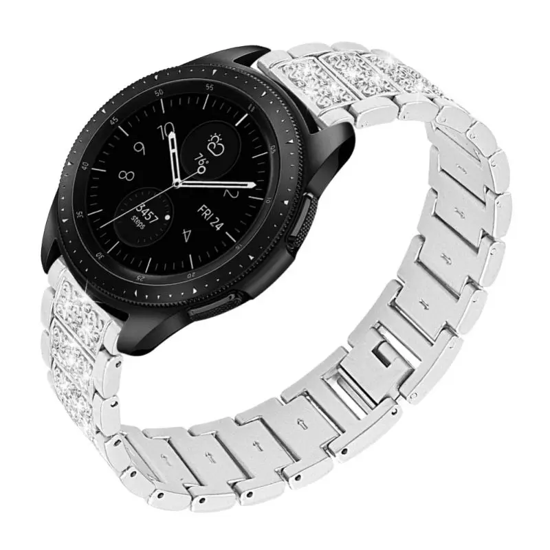 Ремешок для часов Samsung Galaxy Watch 42 мм/Active 40 мм металлический браслет со стразами Gear