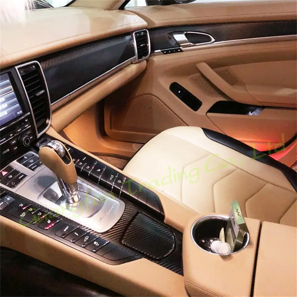 

For Porsche Panamera Year 2010-2016 3D/5D Carbon Fiber Car Inner Trim Cover Interior Sticker Decorative Accessories