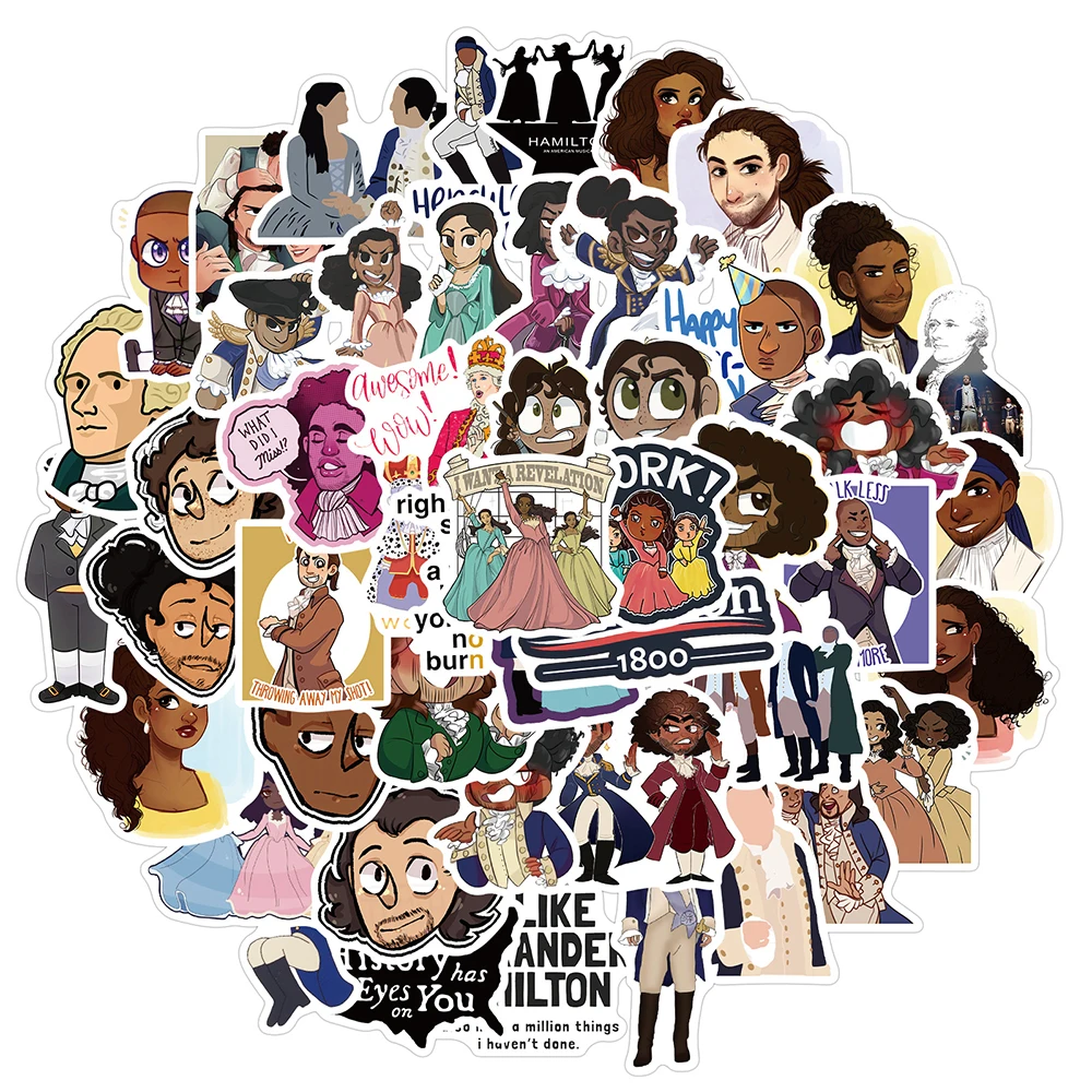 Наклейки музыкальные гамильтоновые сделай сам для скейтборда мотоцикла багажа