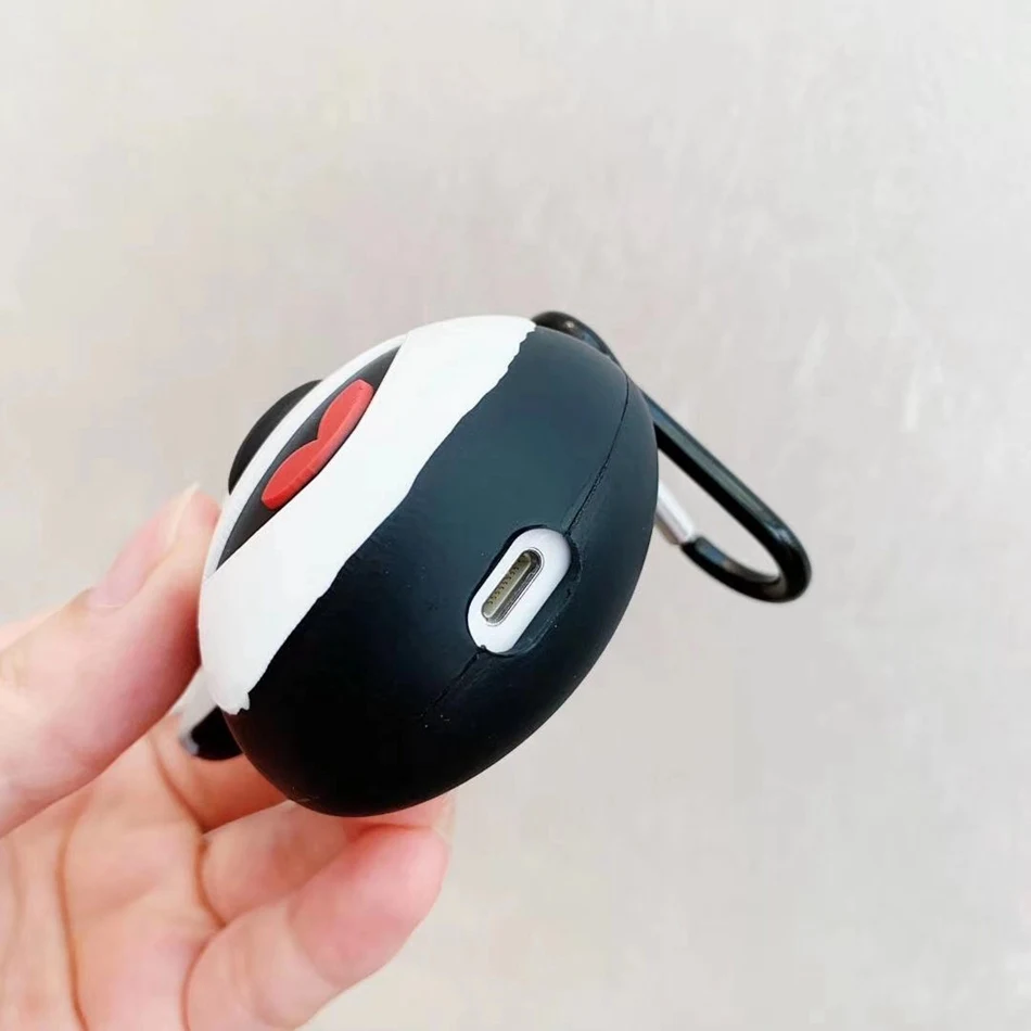 Для AirPods чехол 3D милый мультфильм Kawaii Кошка Собака чехол для наушников для Airpods 2/i10/i11 TWS Защитная крышка с крючок карабина