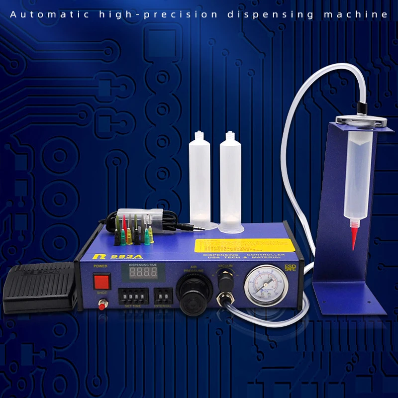 

220V/110V High precision Digital Fully Automatic Drop Glue Dispenser 983A Solder Paste Liquid Controller Dispensing Machine