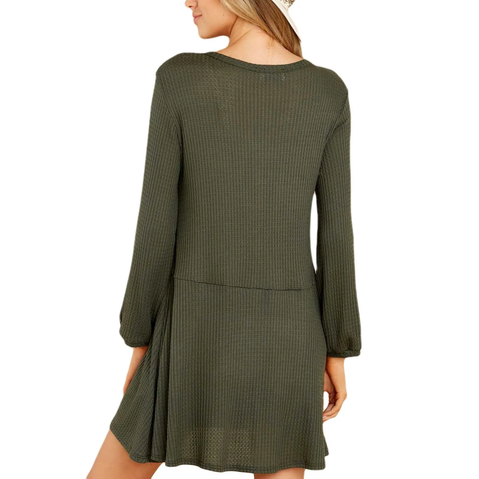 

Spring Autumn Women Fashion Long Sleeve Buttons Dress Stylish Solid Color Casual Dress for Ladies Female S/M/L/XL