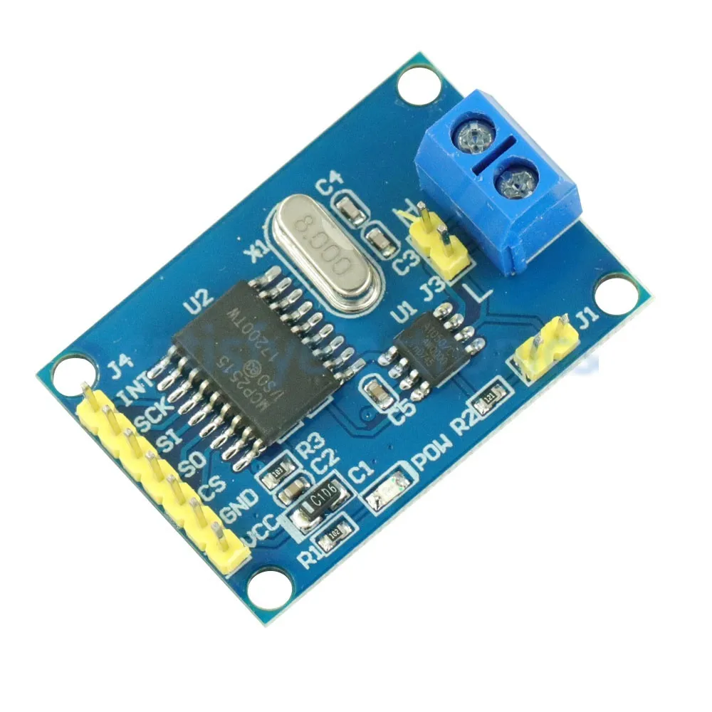 Плата модуля CAN Bus MCP2515 TJA1050 приемник SPI для 51 MCU контроллер рычага Новинка|spi|spi modulespi