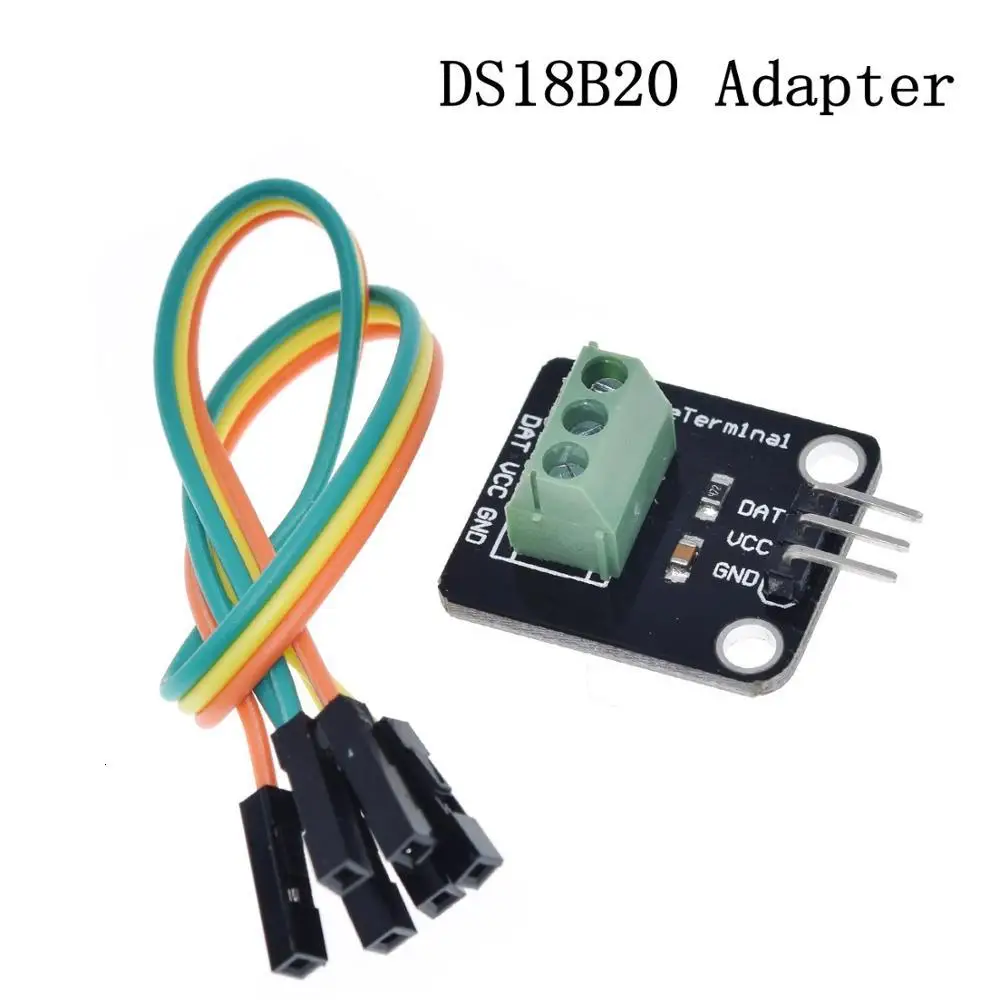 DS18B20 Adapter TZT DS1820 посылка из нержавеющей стали, водонепроницаемый датчик температуры DS18b20, датчик температуры 18B20 для Arduino - Цвет: DS18B20 Adapter