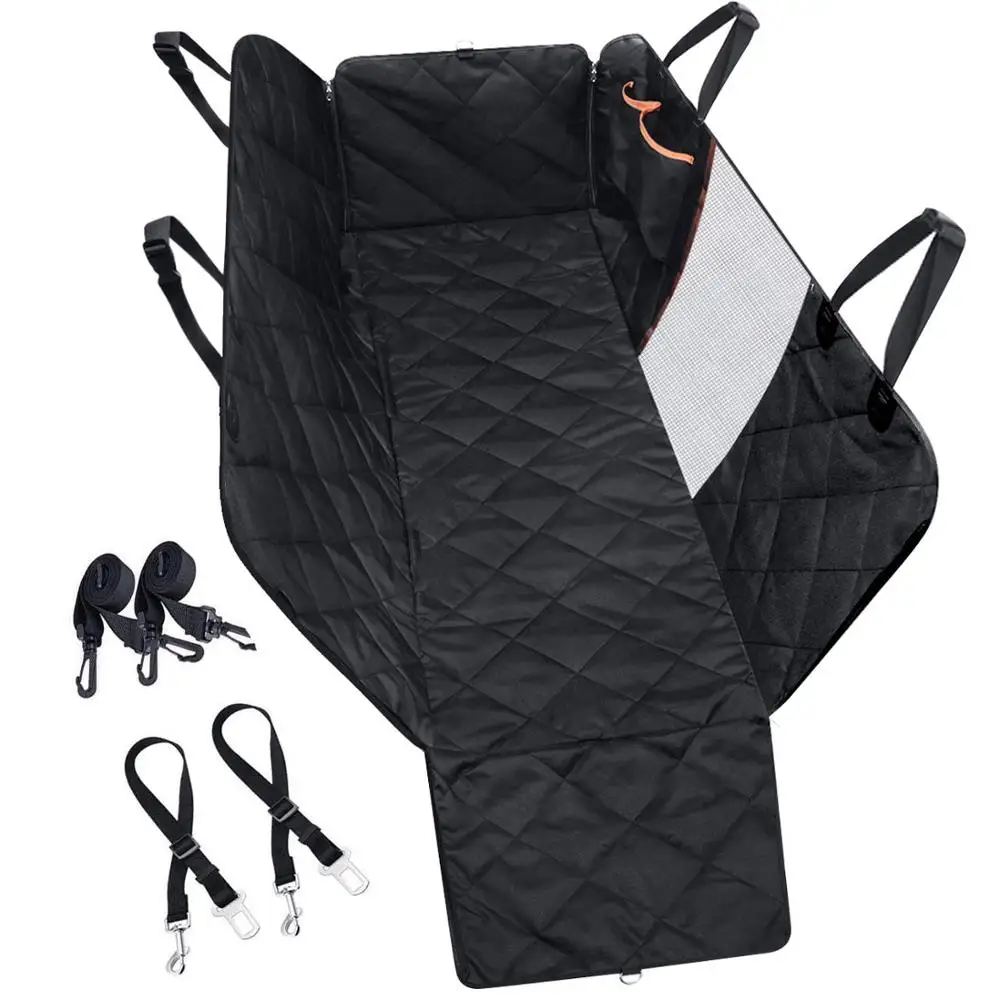 Чехлы для автомобильных сидений собак с сетчатым визуальным окном более прочный