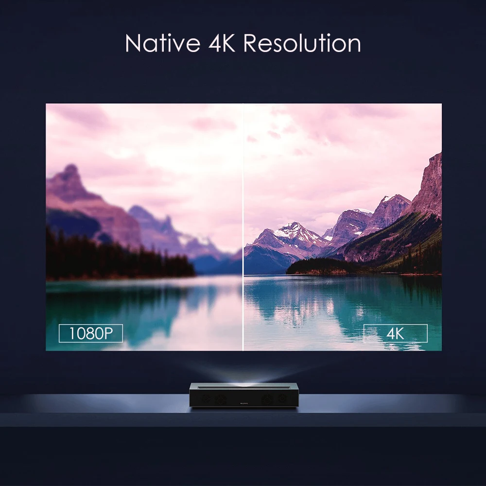 Оригинальный Fengmi 4K кинотеатр лазерный проектор ТВ 2 Гб 64 MIUI TV Поддержка 3D 1700ANSI Home