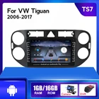 Автомагнитола на Android для Volkswagen VW Tiguan 1 NF 2006 2008 2010 2012-2016 2017 с GPS-навигацией, мультимедийный плеер 1080P, видео, Wi-Fi