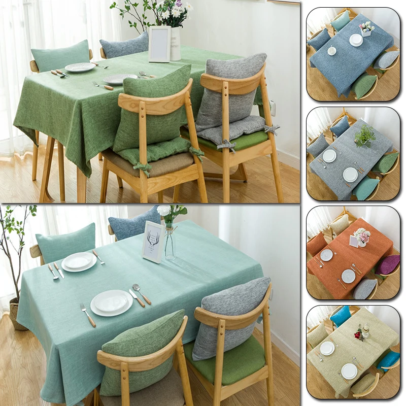 

Home Kitchen Table Cloth Nordic Solid Linen Tablecloth Decorative For Wedding Party Banquet Table Cover Toalha De Mesa Manteles