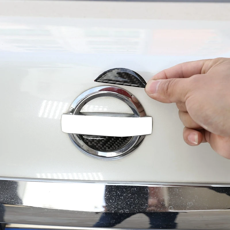 Обложка из углеродного волокна ABS для задней двери Декоративная Обшивка Nissan Sylphy