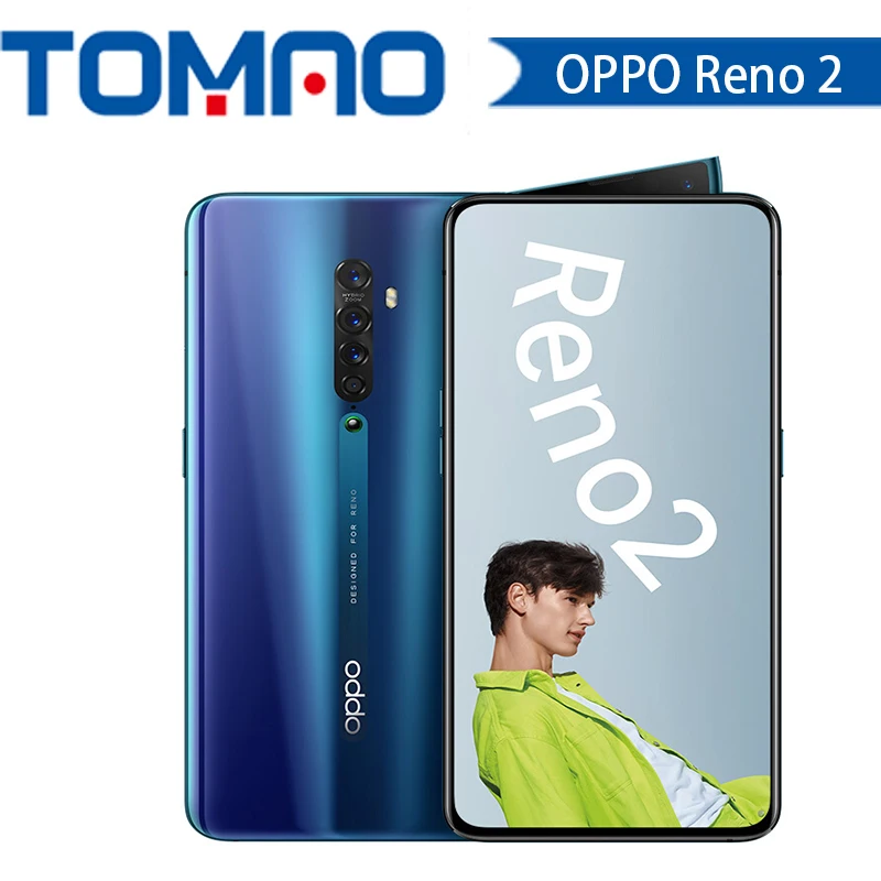 Смартфон OPPO Reno 2 Snapdragon730G с 5 кратным увеличением AMOLED экран 6 дюйма NFC Super VOOC 2400*1080 4000