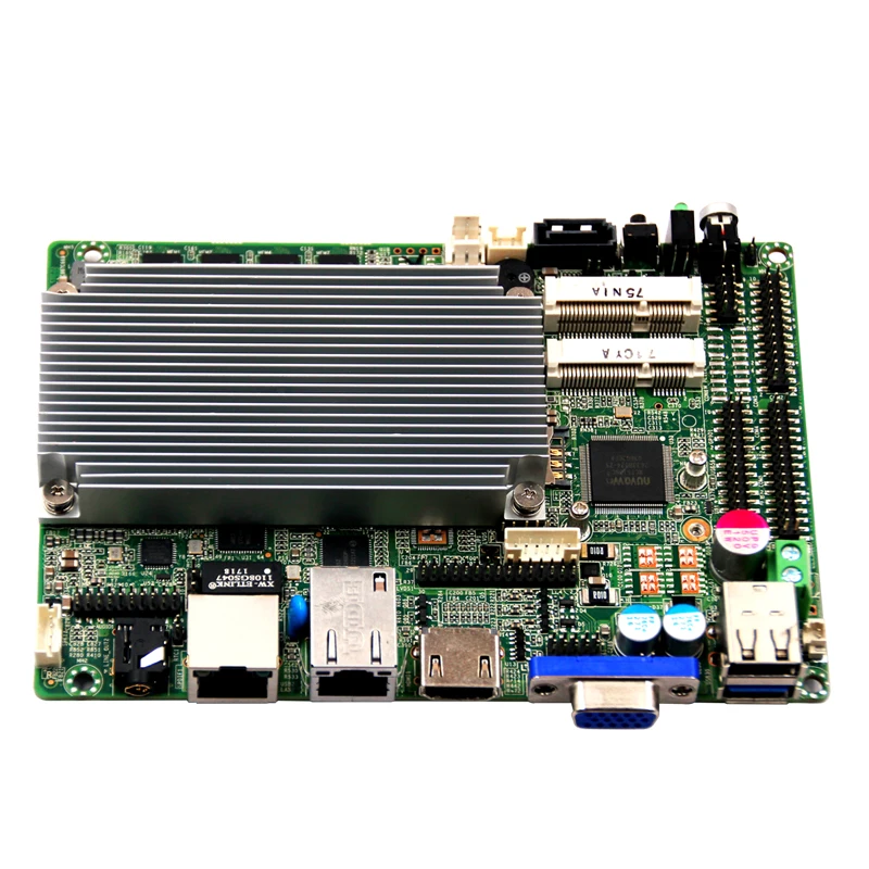 Материнская плата J1900 CPU 3 5 дюйма 4G ddr3 широкое напряжение 8 36 в LVDS 2 порта ethernet