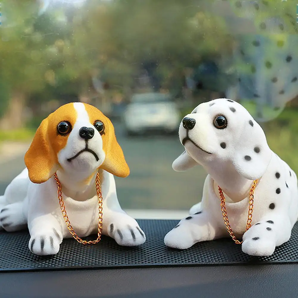 

Doll Nodding Dog Shaking Head Resin Simulation Car Cute Dashboard Toy Dog Accessories Car Car Ornament Accessories Hood Renault