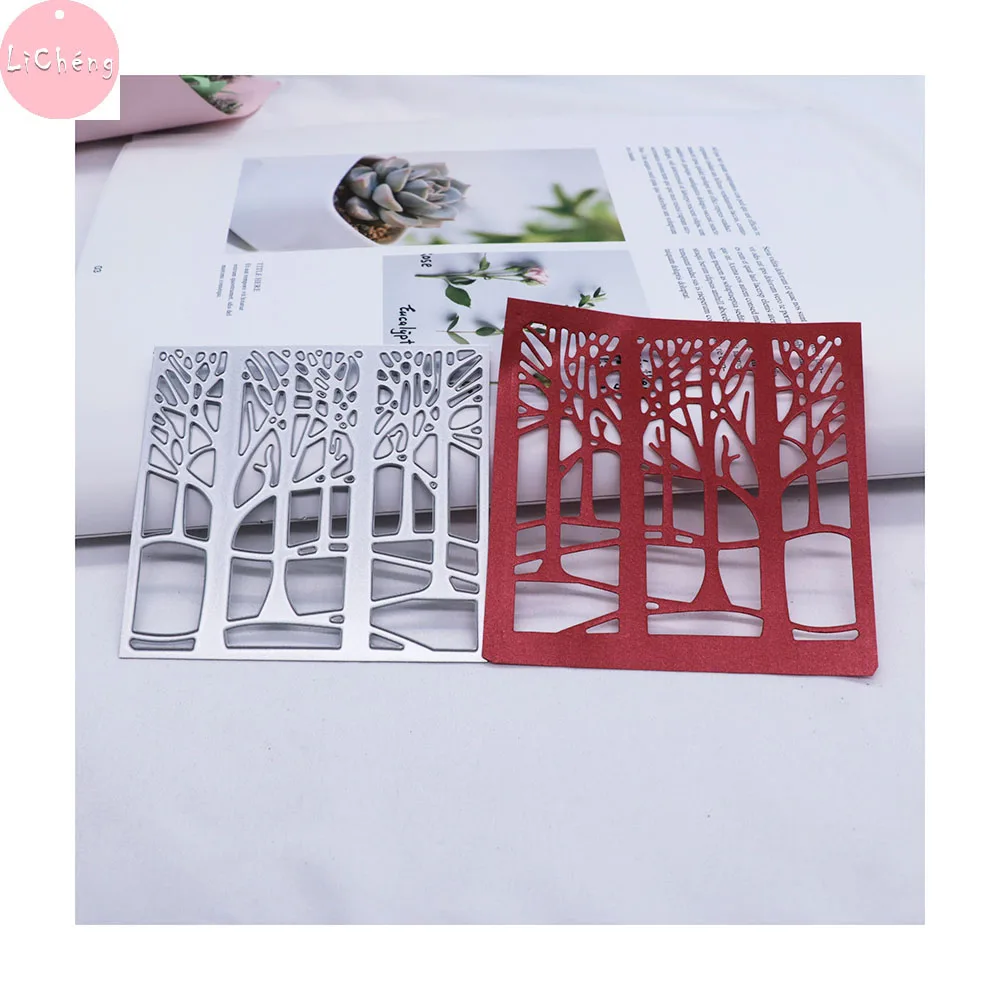 Лес металлический Трафаретный вырубной штамп Скрапбукинг фотоальбом трафарет