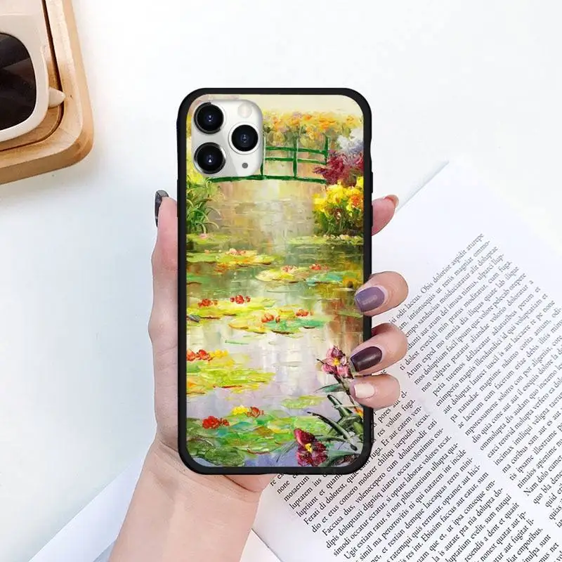 

Retro art Claude Monet painting Phone Case for iPhone 11 12 pro XS MAX 8 7 6 6S Plus X 5S SE 2020 XR funda coque