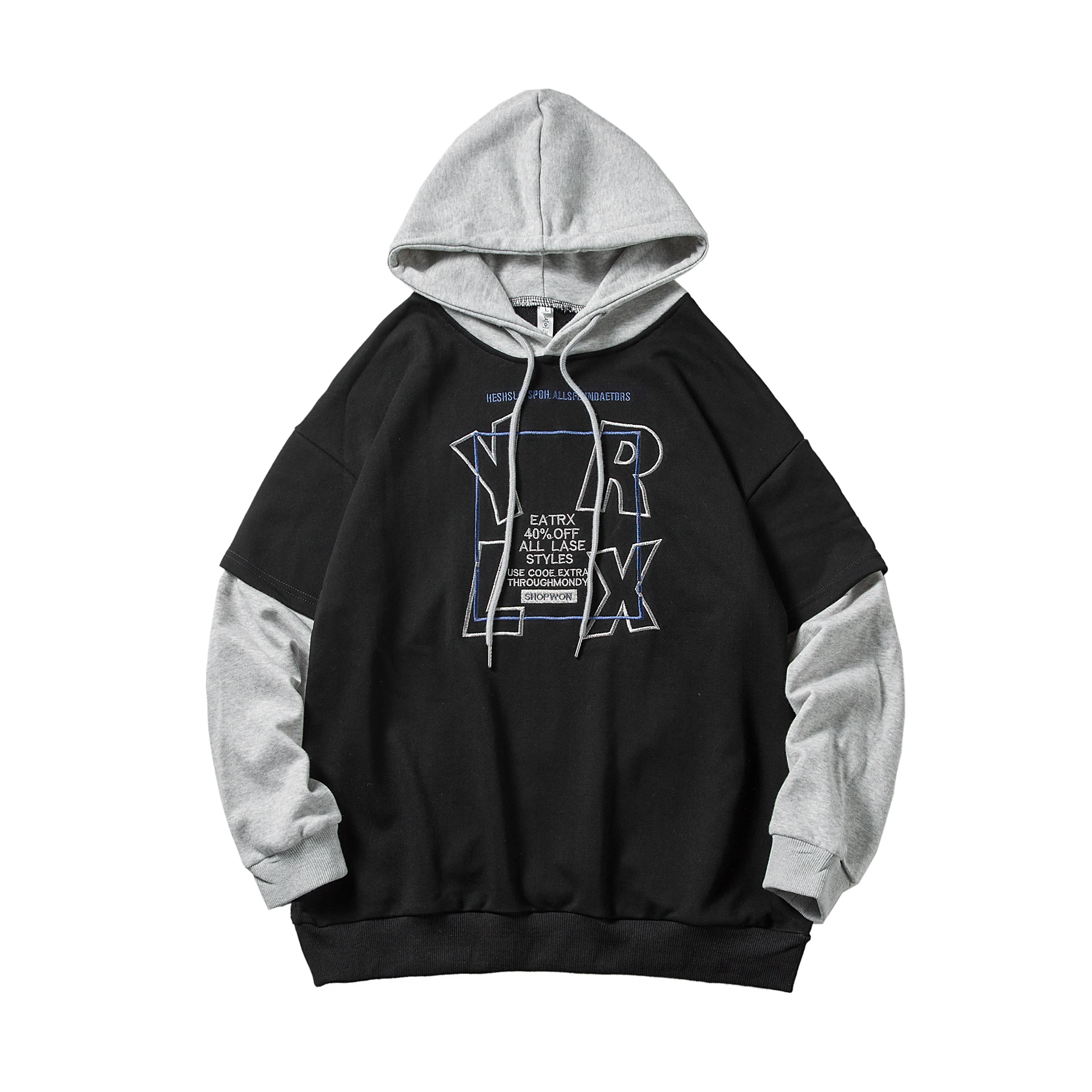 

2020 Autumn clothing new personality Embroidery Youth Student Casual Hoodie Man Fashion Hip Hop hoodie pullover Streetwear