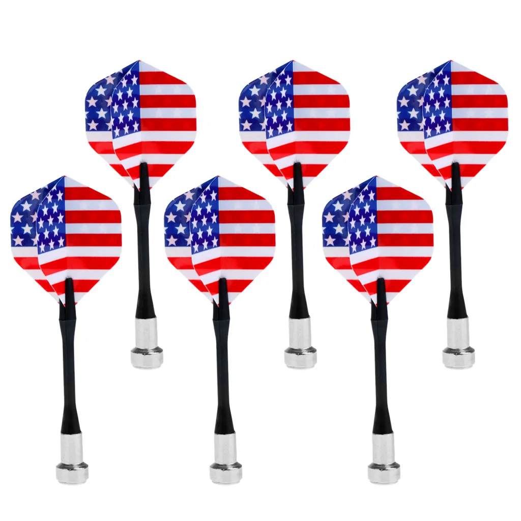 

6/12 Pieces Magnetic Darts For Magnet Dart Board (National Flag)