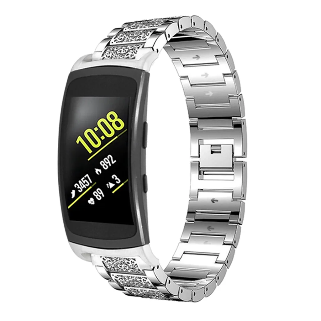 Ремешок из нержавеющей стали для Samsung Gear Fit 2/Fit 2 Pro деловой роскошный подарок