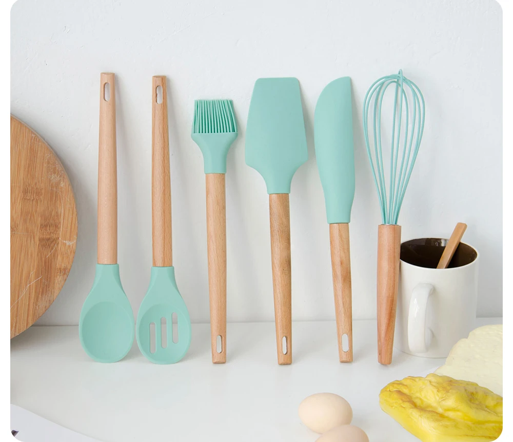 MUZ набор кухонных ножей из нержавеющей стали силиконовая кухонная утварь для