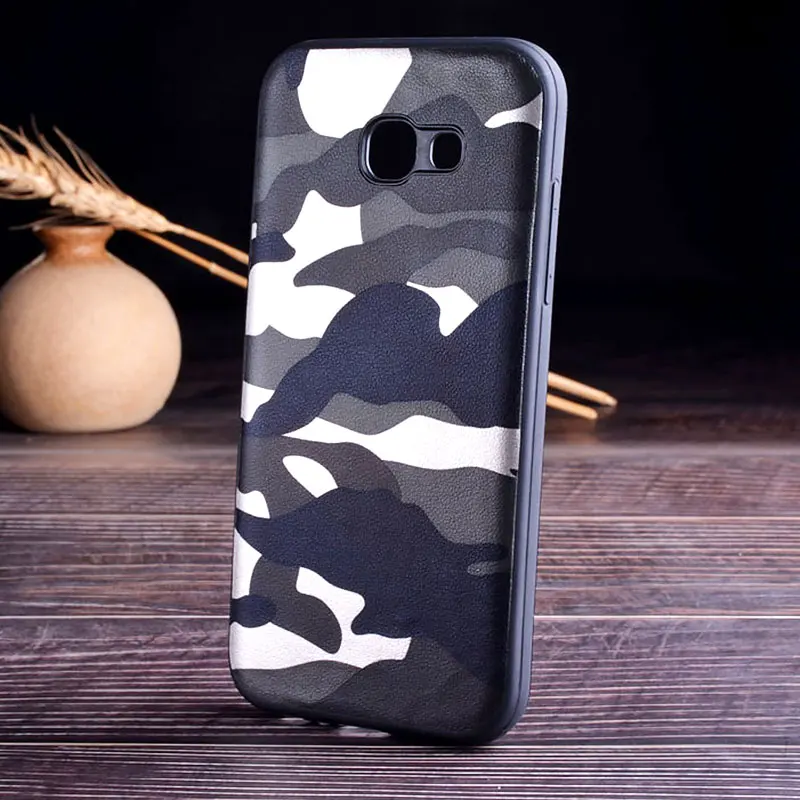Камуфляжный кожаный чехол для Samsung Galaxy A520 A51 A71 с камуфляжным дизайном ТПУ + ПК 2в1