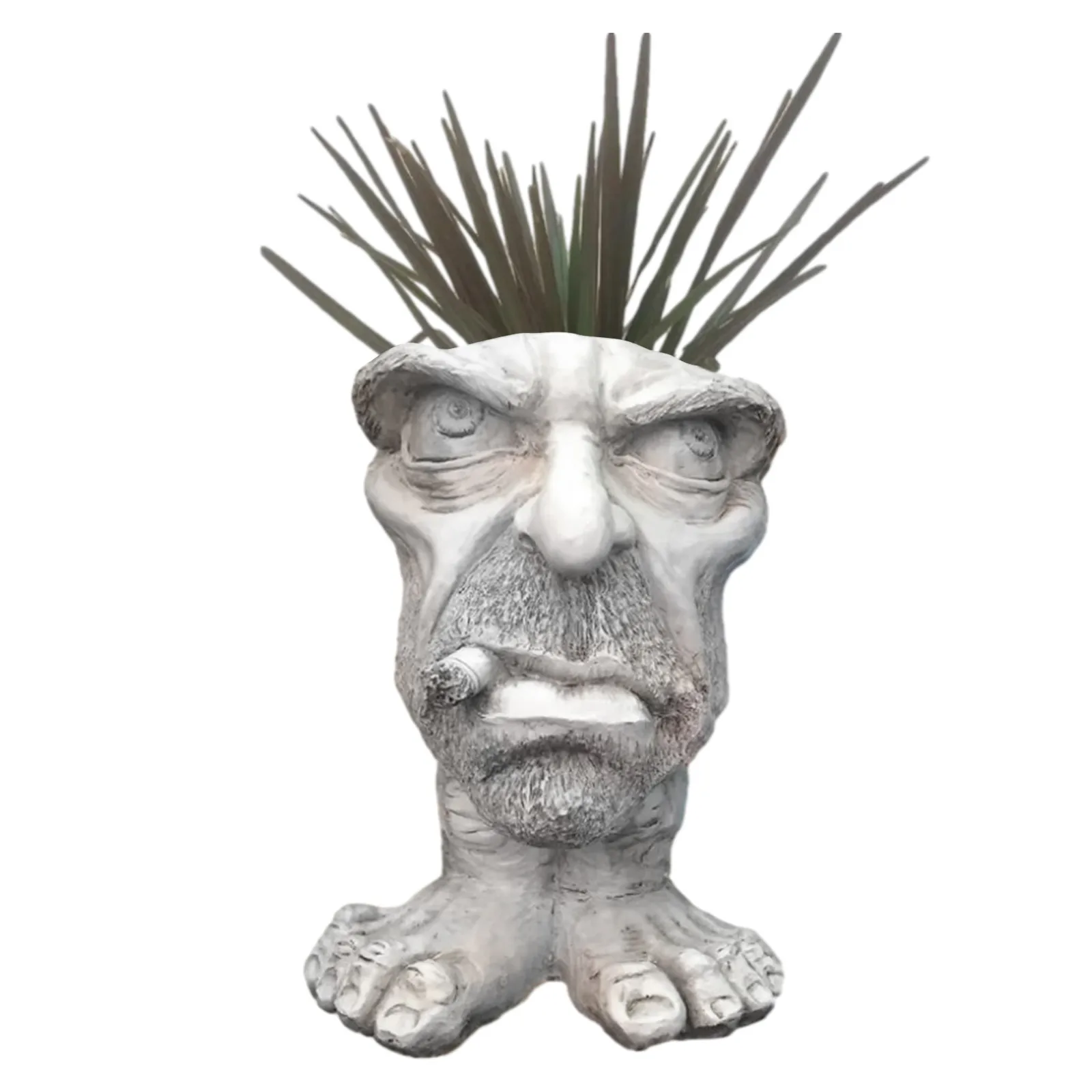 Статуя муггли с лицом Забавный горшок скульптура мугги забавное выражение