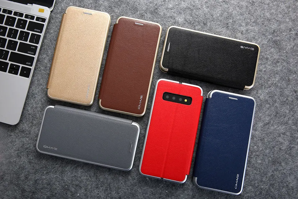 Роскошный кожаный флип-чехол на магните для samsung Galaxy S7 edge S8 S9 S10 Plus слот для карт кошелек чехол для samsung Note8 Note9