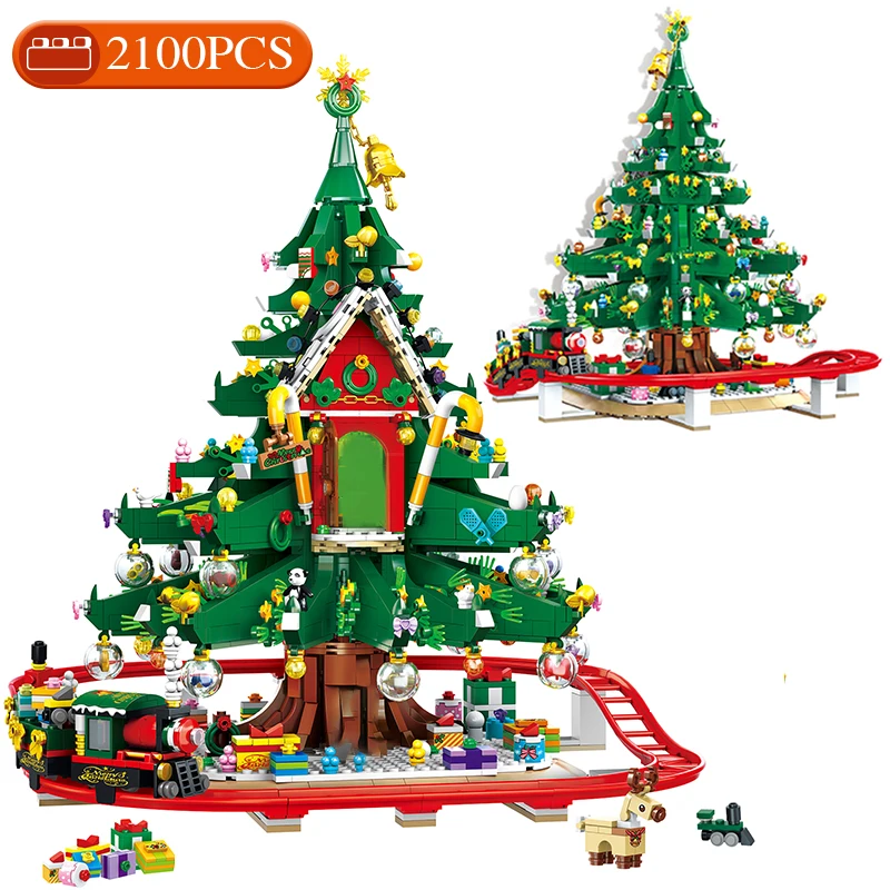 

Creative Expert Christmas Series Building Blocks Ideas Tree House Bricks Assembly Diy Toys Friends Xmas Gifts for Children