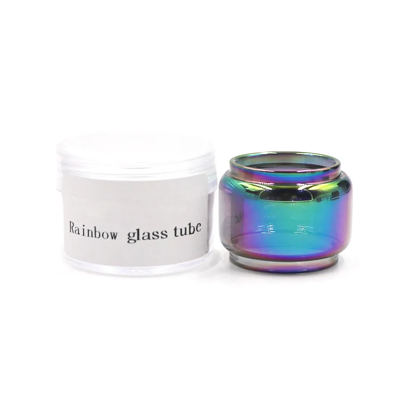 Замена Радужная лампочка стеклянная трубка из пирекса для smok TF танк 6 мл емкости