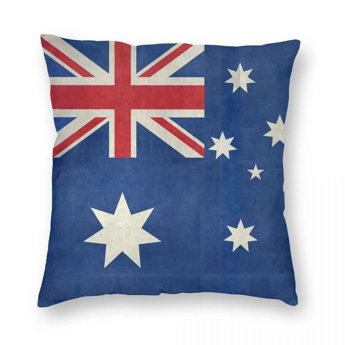 

Flag Of Australia Retro Textured Square Pillowcase Polyester Linen Velvet Printed Zip Decor Sofa Seater Cushion Cover 18"