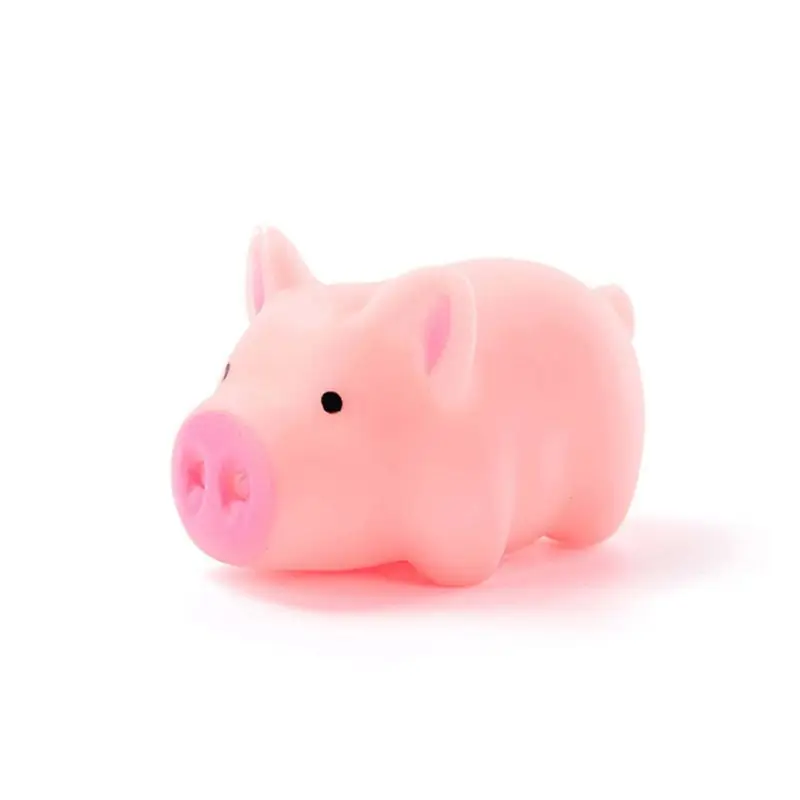 

39XF Kawaii Pink Pig Animal Squeeze Toy Baby Bath Toy Bedroom Doorbell Practical Jokes Kids Gift
