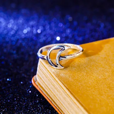 Женские Треугольные кольца со звездой и луной кольцо с пентаграммой ювелирные