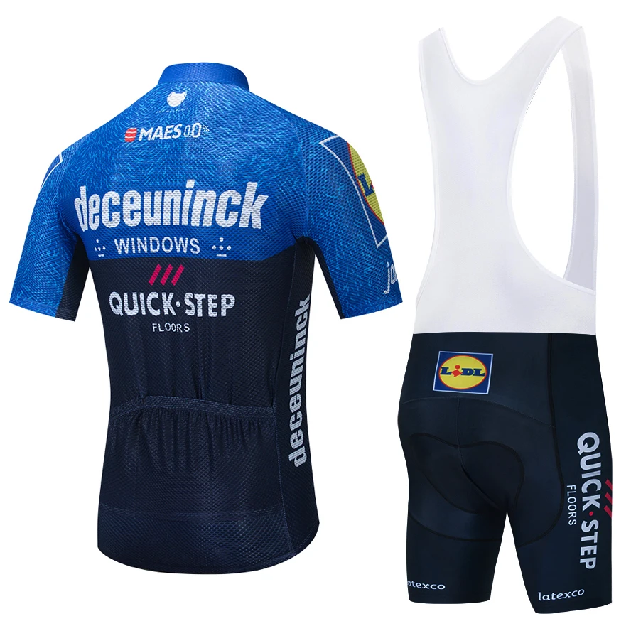 2021 черный комплект велосипедных Джерси QUICKSTEP велосипедные брюки 20D MTB Ropa мужская