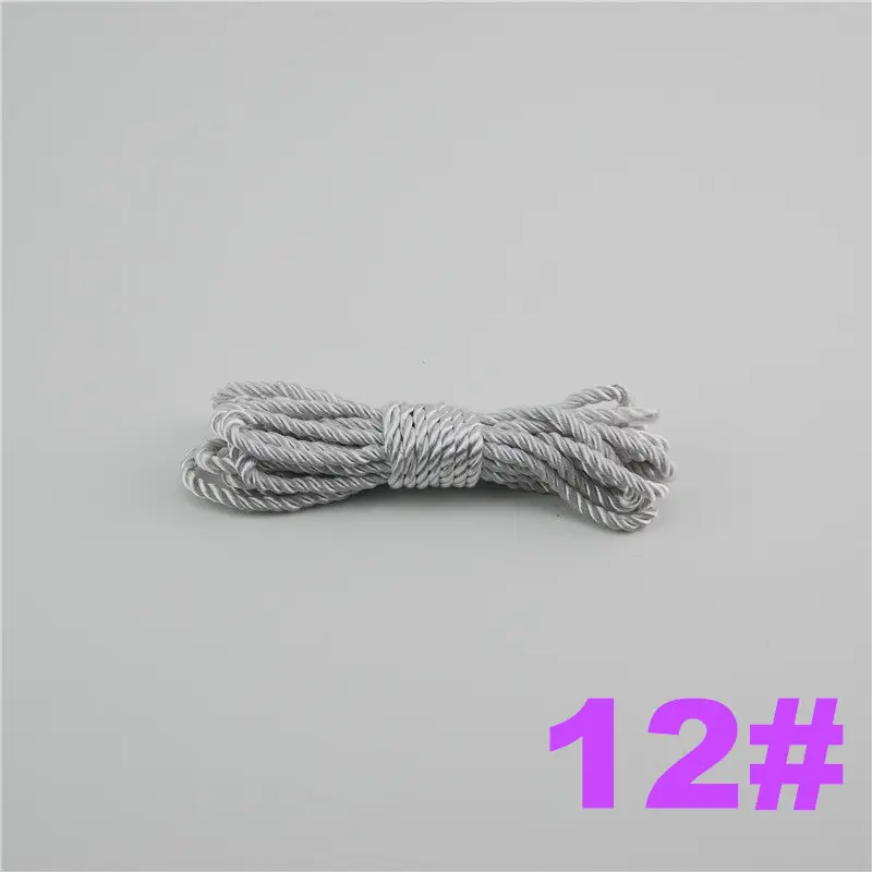 12 FASMILEY DIY Cord Jewelry findings 3 мм плетеный Канат мульти сплошной Цвет витая нить DIY аксессуары строка товарами на расстоянии до 20 м DS217 - Цвет: 12
