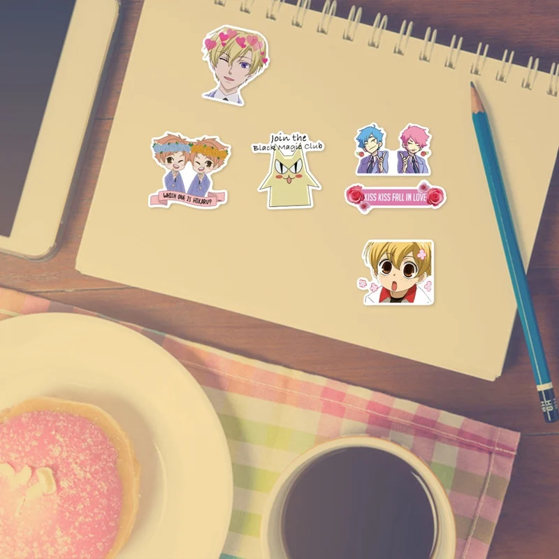 

50pcs Anime Stationery Doodle Stickers Ouran High School Host Club Anime Graffiti Stickers For Laptop Car Skateboard
