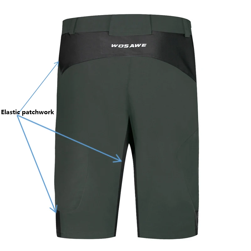 Мужские спортивные шорты WOSAWE с 4 карманами мужские велосипедные свободные