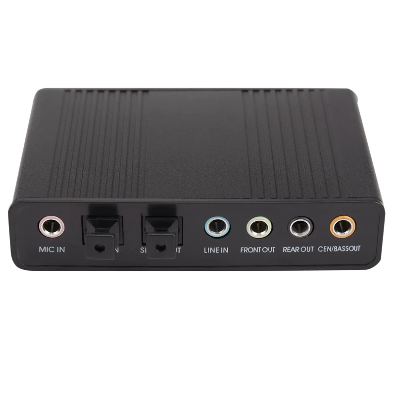 

USB 5.1 Channel External Optical Audio Fiber Sound Card S/PDIF For Laptop PC