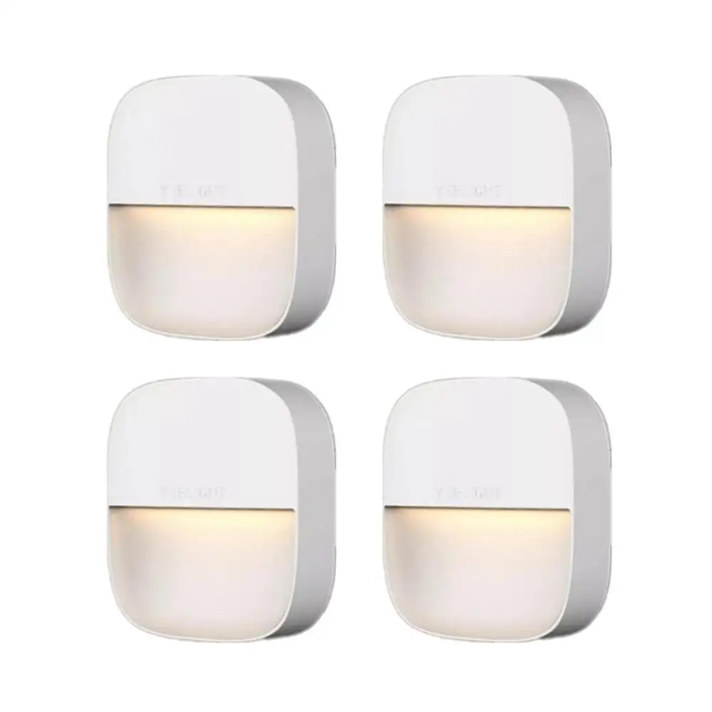 4 Pcs Xiaomi Yeelight ночник светодиодный индукционный свет со световым управлением светодиодный датчик спальни коридора инфракрасная Ночная лампа для детского подарка - Цвет: 4 Pcs