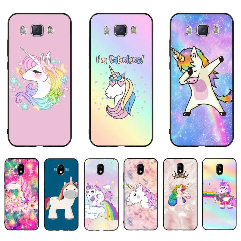 

YNDFCNB unicorn rainbow Phone Case For Samsung J7 J8 J6 J4Plus J5 J7Prime J2 J5Prime M10 M20 M30