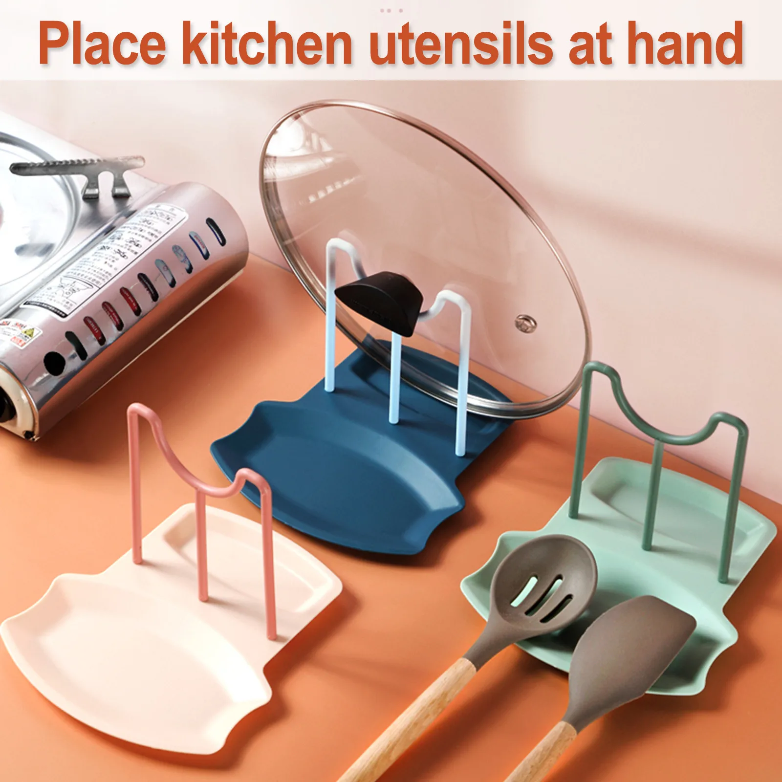 Креативная стойка для кастрюль и крышек сидячая кухонная столешница дома с