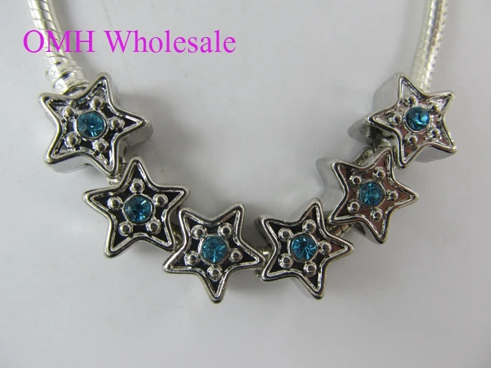OMH Wholesale Jewelry Accessories Zinc Alloy Bag European Space Bead Bracelet F8219 | Украшения и аксессуары