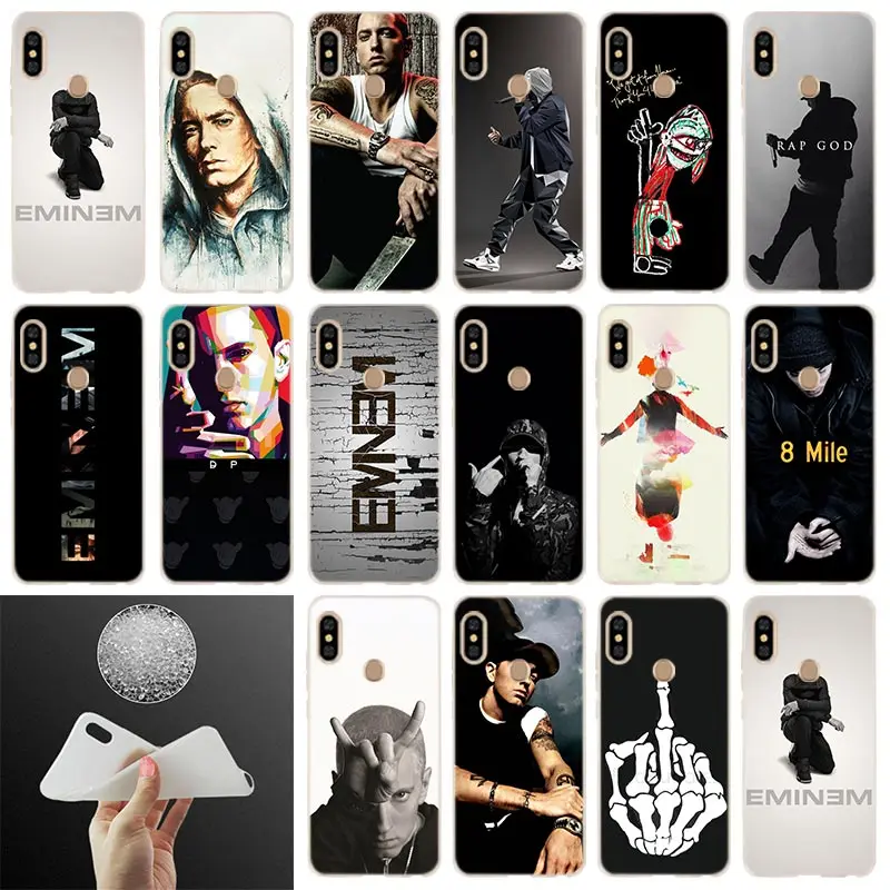 Исполнитель хип-хоп рэппер Эминем мягкий чехол для Xiaomi Redmi Note 8 7 6 5 Pro 8a 6pro 6a s2 5a 4a 5plus