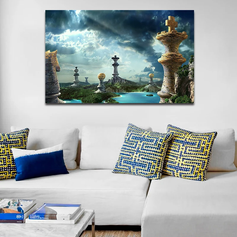 Diy Краска нарисованная цифровыми картинками масляная краска замок