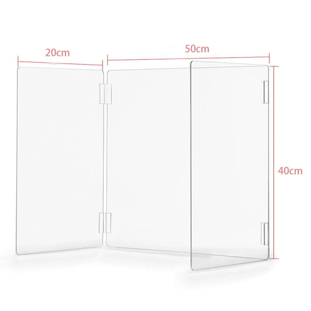 

Folding Sneeze Guard Freestanding Sneezing Acrylic Shield Desktop Checkout acrylic Checkout Sneeze Guard Barrier Shield