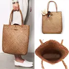 Летняя Повседневная Женская корзина ручной работы соломенные сумки для покупок, сумка для покупок, пляжная сумка, сумка, женские сумки с застежкой