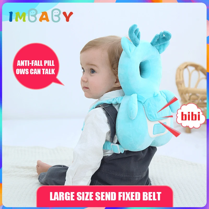 IMBABY New Baby Headrest Pillow Baby Head Protection Breathable Pad Toddler Infant Child Neck Nursing Resistance Cushion 40% off