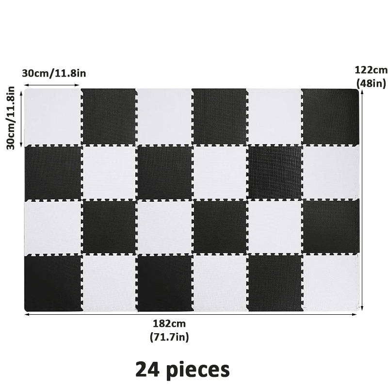 

24/48pcs EVA Foam Interlocking Tiles Protective Flooring Eva Foam Mats Tiles Gym Floor Mat Garage Workshop Home Floor Mat