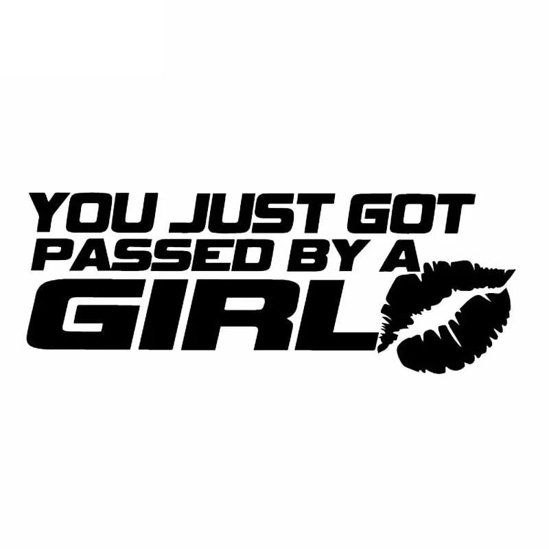 

You Only Need To Pass A Girl High Quality Car Decals Personalized Pvc Waterproof Car Window Decals Black/white, 16cm * 6cm