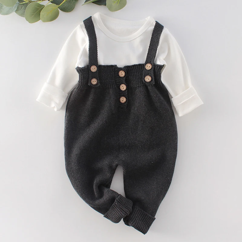 Новинка 2020 Вязаный комбинезон для малышей вязаные Комбинезоны маленьких девочек