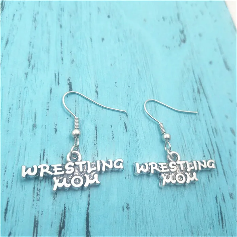 

Wresting Mom Europe Popular Creative Charm Earrings,Fashion Jewelry Women Christmas Birthday Gifts Accessories Pendants
