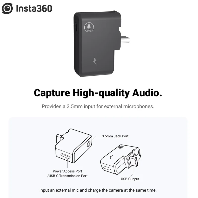 Оригинальный аксессуар Insta360 ONE X2 защита объектива от пули шнур для зарядки хаб