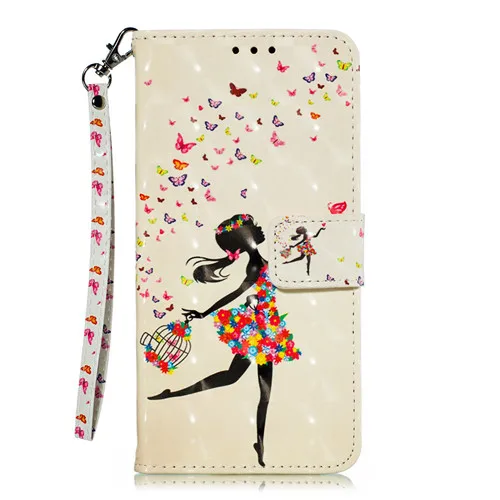 Black girl 3D кожаный чехол для телефона samsung Note 10 Plus S10 S9 S8 Plus бабочка колокольчики полный чехол для samsung A50 A70 A7 Coque - Цвет: Black girl